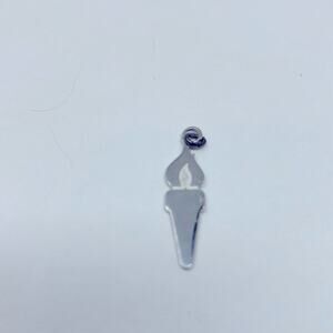 Vintage 1975 Torch Club Sterling Silver Torch Pendant